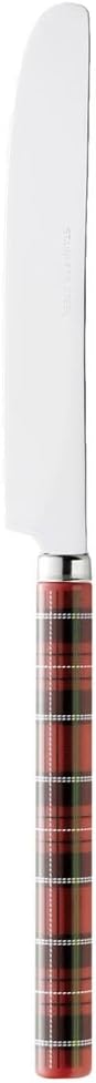 Takakuwa Metal 401635 Tartan Checkered Dessert Knife, Red