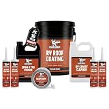 Liquid Rubber RV Roof Coating - Camper & Trailer, 30 Ft Leak Repair Kit