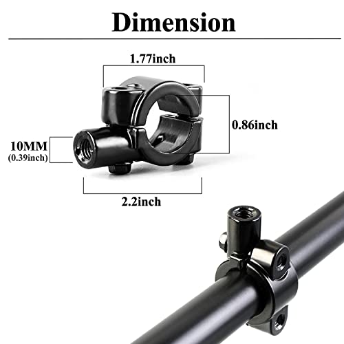 Pairs Of Distinctive Skull Skeleton Hand Bike Mirror, Bicycle Mirrors For Handlebars With Mount Holder Clamp Adaptor 10Mm For Scooter Moped Bike Standard Bike Motorcycle (Red) #TOP2