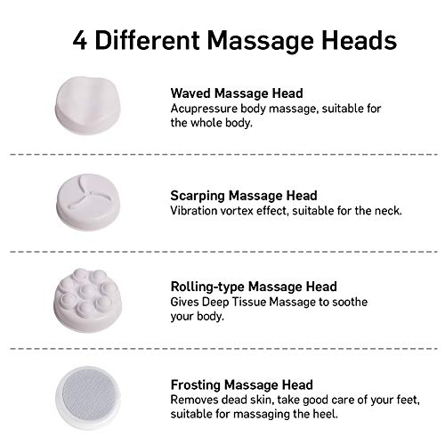 Image of Lifelong LLM27 Electric Handheld Full Body Massager (Brown) & Lifelong LL36 Powerful Double Head Body Massager Hammer, Brown