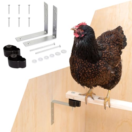 Preisvergleich Produktbild Agrarflora Milbensperre für Hühnerstange - Milbenfalle gegen rote Vogelmilbe im Hühnerstall - Anti Blutmilben Set für Sitzstange - effektiver Milbenschutz für Hühner und Geflügel