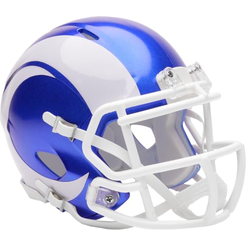 Los Angeles Rams 2026 Alternate On-Field Revolution Speed Mini Football Helmet - New in Riddell Box