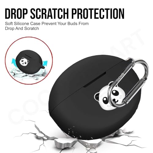 Image of Silicone Case Cover Compatible for OnePlus Nord Buds 3 | 3 Pro (Panda)