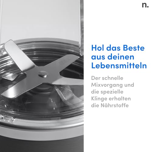 nutribullet Original, Elektrischer Mixer, Zerkleinerer, Smoothiemixer, Smoothie Maker, 600 W Leistung, Einfach und schnell in der Anwendung, Kompakt, Leicht zu reinigen, NB603DG – Bild 6