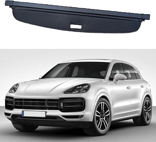 Cache Bagages Rétractable pour Coffre pour Porsche Cayenne 2011-2018, Étagère Arrière de Coffre Couverture Chargement Protection