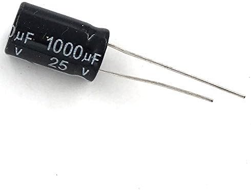 (Pack of 10 Pieces) MCIGICM 1000uf 25V Capacitor, Aluminum Electrolytic Capacitor 1000uf 25v 10x17