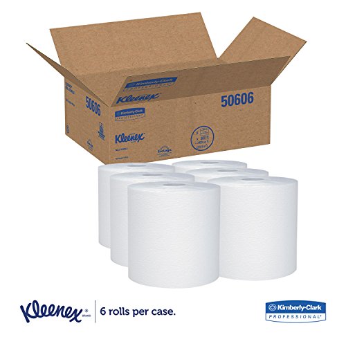 Kleenex 50606 Kleenex Hard Roll Paper Towels, 8-Inch X600-Ft, 6/Ct, White #TOP1