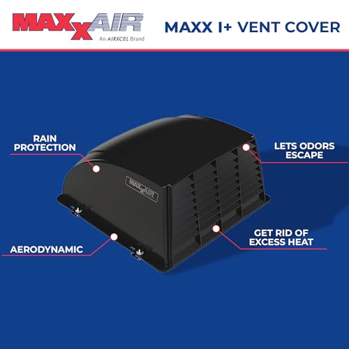 MAXXAIR 00-933052 MAXX I+ Vent Cover - Black - Thumbnail 2
