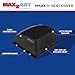 MAXXAIR Maxx I+ Vent Cover for RV Roof Vents - Sleek, Updated Design, Easy Installation, Zero-Leak Protection, Compatible with Many Popular Roof Vents, Black (00-933052)
