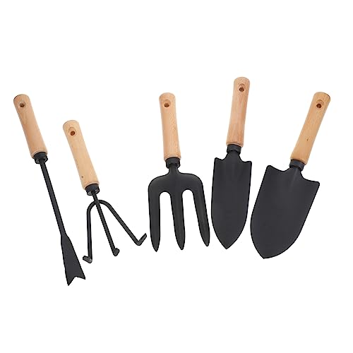 Toyvian 5pièces Kit Outils De Jardinage avec Pelles Extérieur Râteau De Jardinage Et Ensemble Outils Pratiques pour Plantation