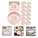 FELTECHELECTR Disposable 18th Birthday Party Plates 36pc Rose Gold Dessert Plates Napkins Perfect for Festivals