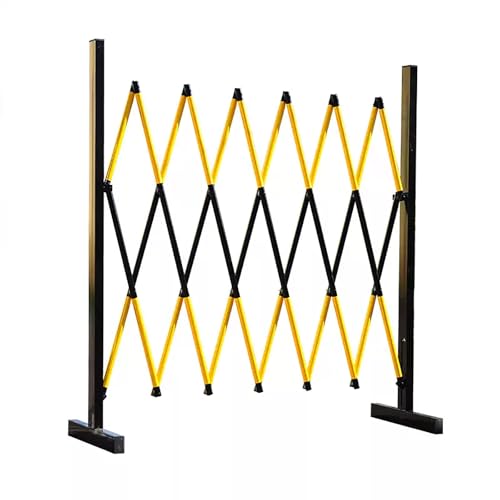 Retractable Fence Gate, Industrial Expandable Barricade, Temporary Security Barrier for Construction Crowd Control Traffic Use(3m)
