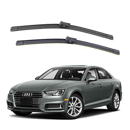Image of Oshotto (O.E.M Type) Frameless Wiper Blades Compatible with Audi A4 (24 inch / 19 inch)