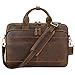 Jack&Chris Men's Genuine Leather Briefcase Messenger Bag Attache Case 14" Laptop, MB005B