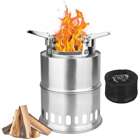 Tabletop Fire Pit 10.2 x 6.7 in, Smokeless Firepit Fireplaces Outdoor Camping Stove Stainless Steel Removable Portable Table Top Firepit for Outside Patio Picnic Grill, Ideal for 2-3 People Cover