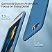 Miracase Ultra Slim Designed for iPhone SE Case 2022(3rd Gen)/iPhone SE 2020 Case(2nd Gen)/iPhone 7 Case/iPhone 8 Case with Screen Protector, Multi-Color Silicone Shockproof Phone Case(Capri Blue)