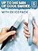 M. ROSENFELD Premium Ice Pipe Hookah - ICE Bazooka inc 2 Reinforced Cooling Packs & Soft Grip - Improved Hose Hookah Mouth Tips - Hookah Mouthpiece Accessory Set Cooling pad - Ice Hookah Hoses