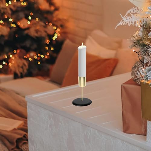 Holidyoyo 755O79501120T 4 Pc Candle Holder Stakes Taper Candlestick Holders With Spike Metal,Heavy Duty Pillar Candles Stand Base thumb #1