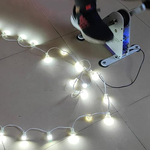 Generatore di pedali portatile 100W Cyclette da esercizio con doppia USB uscita Compact Fitness Caricabatterie da ciclismo per campeggio Hiking Esercitazione Alimentazione a basso rumore Silenzio oper