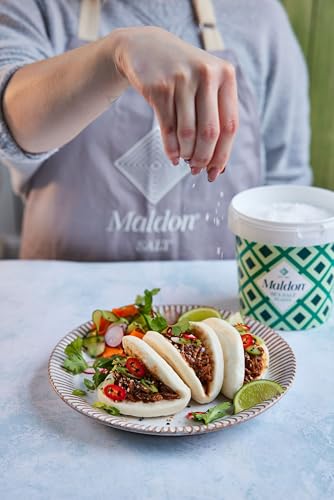 MALDON - Meersalzflocken 570g | Zart-knusprige Salzflocken aus natürlichen Mineralien | Meersalz Flakes mit reinem Geschmack. Ideal auch als Dekoration für Cocktails | Inhalt: 570g