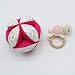 PELOTA MONTESSORI DE TELA DE ALGODÓN PARA BEBÉ PRETTY DOLLY- FUCSIA