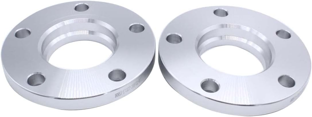 2 pcs/set 15MM Thickness 5x120 PCD Hub Centric Wheel Spacers M12x1.5 Adaptors Centre Bore 72.6mm Compatible with BMW 5 Series E60 2003-2010