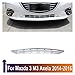BVWBCR Front Bumper Lower Grille Trim Compatible with Mazda 3 Axela 2014-2016, ABS Chrome Replacement Cover