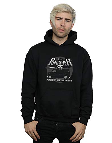 Marvel Men's The Punisher Battle Van Hoodie Black XXX-Large