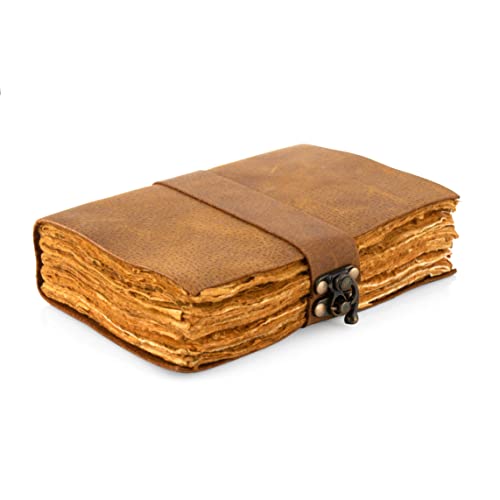 Journal en cuir avec papier deckle edge pour homme et femme