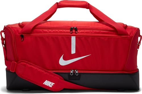 Nike Sac de Sport Rigide Soccer, Taille Grande, Rouge Université/Noir/Blanc