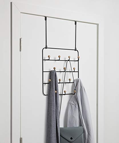 Organizer multi-usage de porte Estique noir pour optimiser le rangement suspendu