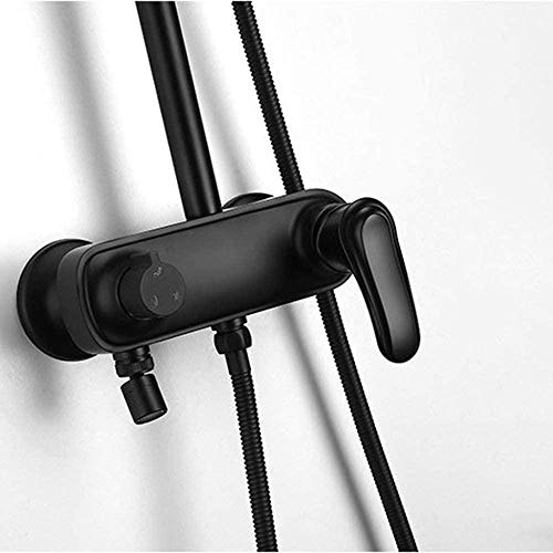 Douche à trois fonctions noire pour des moments de détente absolue