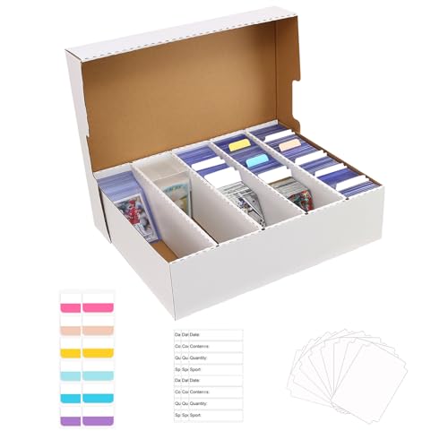 BIU-BOOM Sports Card Box 5 Row 3200 Count,Cardboard Card