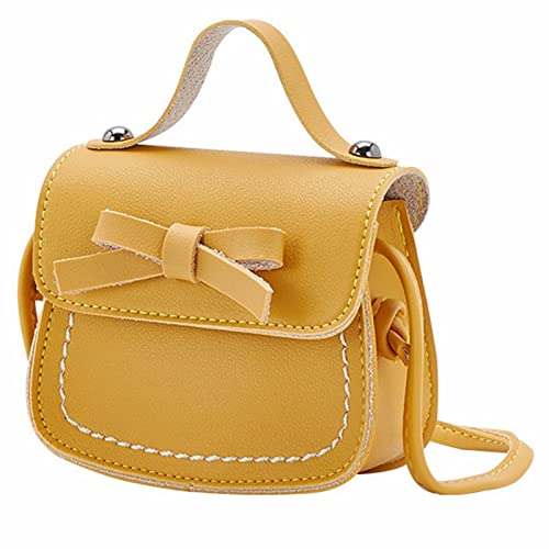 Genérico Bolso de hombro para mujer Bolso de Hombro con Cremallera de Múltiples Bolsillos con múltiples bolsillos forro y bolsillo interior regalos para mujeres, amigos (Yellow, One Size)