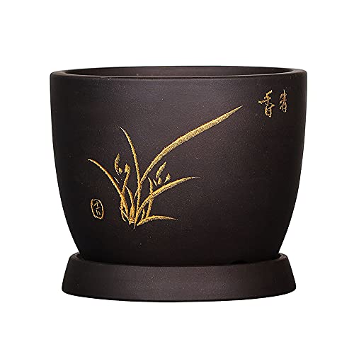 Maceta grande de cerámica decorativa para plantas de interior y hogar