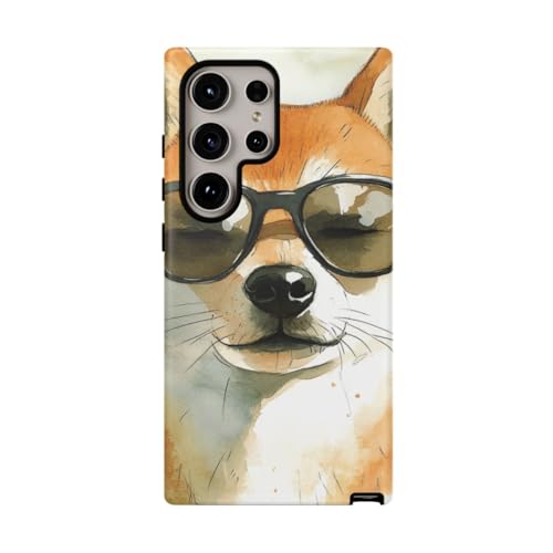 Coque Samsung S24 Ultra Orange Shiba Inu rigide mate