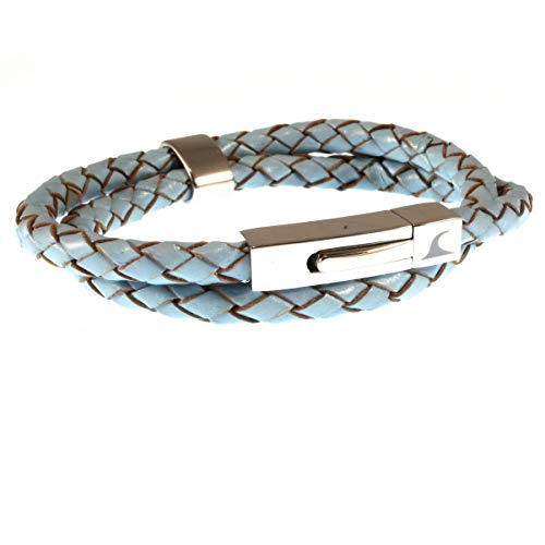 WAVEPIRATE® Echt Leder-Armband Two F Heaven 41 cm Edelstahl-Verschluss in Geschenk-Box Surfer Männer Herren Cover