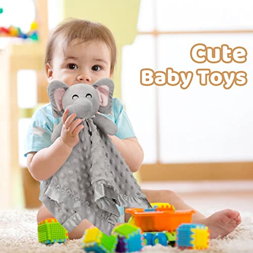 Pro Goleem AFJ4 Elephant Security Blanket, Soft Lovey Unisex Lovie Baby Gifts thumb #3