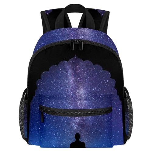Petit sac à dos léger Space Meditatio avec poches bouteille