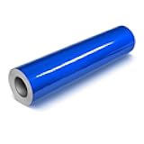 DECO65 Reflective Blue Permanent Adhesive Craft 12 Inches x 4 Feet Vinyl Roll Including Free 12 Inches x 12 Inches Transfer Paper Sheet