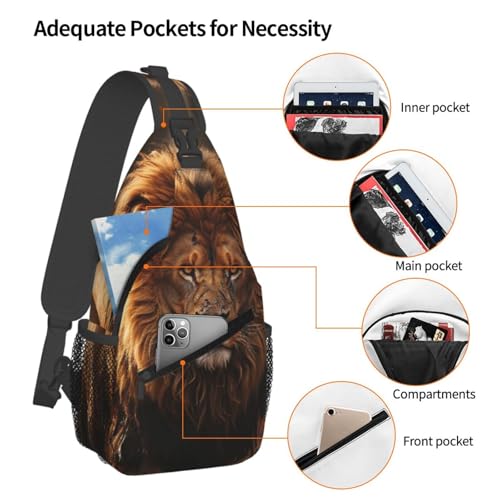 Pequeña mochila bandolera para senderismo unisex miniatura 4