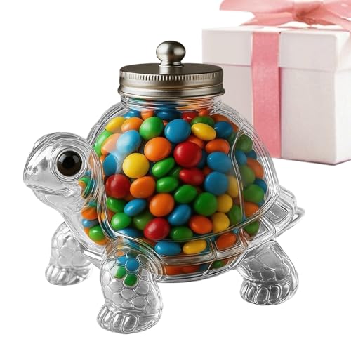Barattolo per caramelle – Contenitore a forma di animale, contenitore ermetico per alimenti in ABS con coperchio, supporto decorativo da bancone | Cialde gommose per fondente, cioccolato, caffè, snack