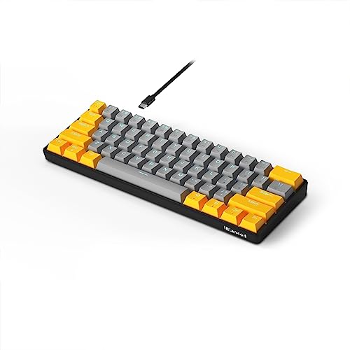 Clavier de jeu K61 mécanique programmable à chaud rétroéclairé bleu format 60%