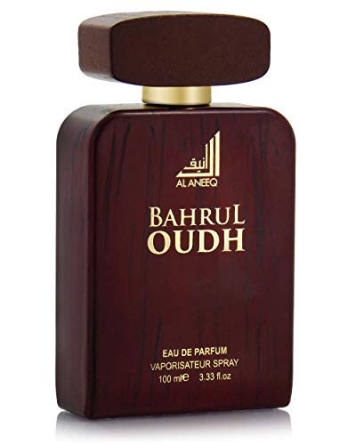 Bahrul Oudh Eau de Parfum - Arabic Perfume Spray for Men by Al Aneeq - Intense Masculine Woody Scent (100ml)