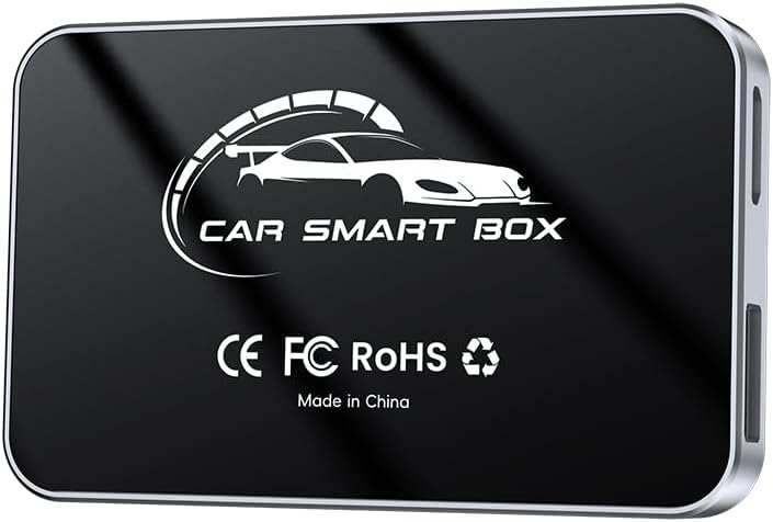 Wireless Adapter for Apple CarPlay and Android Auto | Ideal for Daily Commutes and Road Trips, Quad Core Smart Box with Android 12