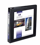 Avery Framed Presentation Locking View Binder, 1In Capacity, Black (68054)