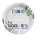 Dixie UX7WS Pathways WiseSize Paper Plate, 6.87" Diameter (Case of 4 Packs, 125 Plates per Pack)