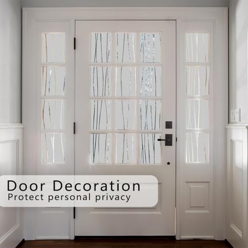 image for Finnez Window Privacy Film Decorative Frosted Window Cling Privacy Fil