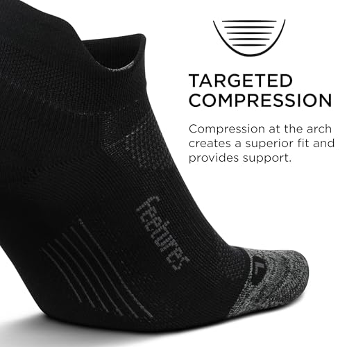Image of Feetures Elite Light Cushion Mini Crew Sock - Sport Sock with Targeted Compression