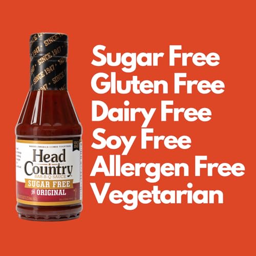 Head Country Sugar Free Bar-B-Q Sauce, Original, Gluten Free Barbecue Sauce With No Allergens & Zero Sugar thumb #5